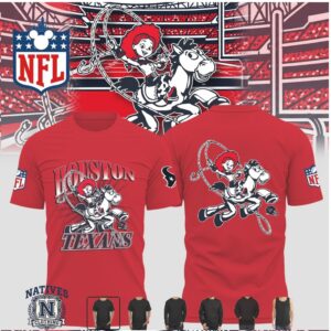 Houston Texans Jessie Toy Story Mascot Red T Shirt