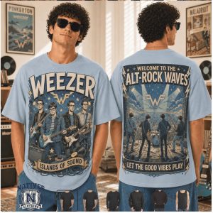 Weezer Alternative Rock Band Concert Islands Of Sound Vintage T Shirt