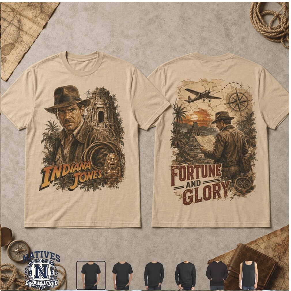 Indiana Jones Adventure Fortune And Glory Treasure Hunt T Shirt Indiana Jones Adventure Fortune And Glory Treasure Hunt T Shirt