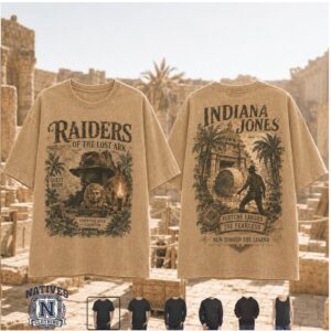 Indiana Jones Raiders Of The Lost Ark Fortune Favors T Shirt