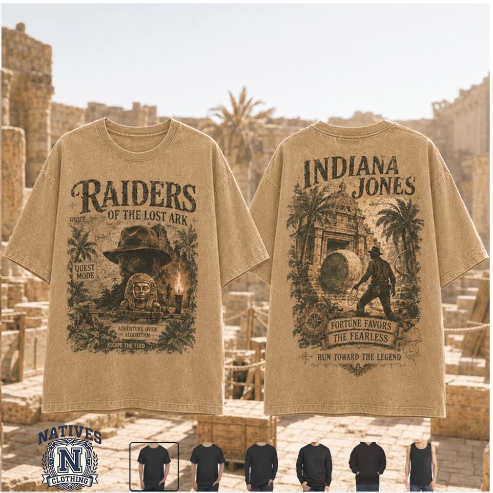 Indiana Jones Raiders Of The Lost Ark Fortune Favors T Shirt Indiana Jones Raiders Of The Lost Ark Fortune Favors T Shirt