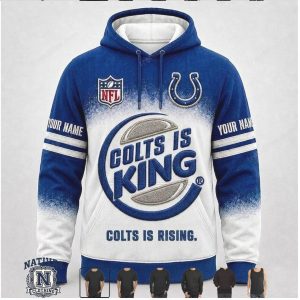 Indianapolis Colts Custom Name Colts Is King Graphic Apparel