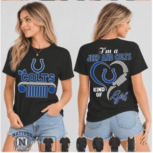 Indianapolis Colts Jeep Kind Of Girl Heart T Shirt