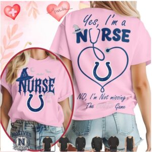 Indianapolis Colts Nurse Stethoscope Halloween Game T Shirt