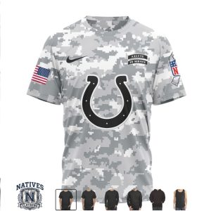 Indianapolis Colts Salute To Service Camo Custom Name Number Jersey