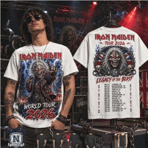 Iron Maiden Legacy Of The Beast World Tour 2026 British Metal T Shirt