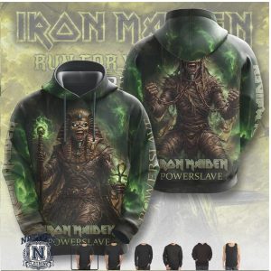 Iron Maiden Powerslave Egyptian Mummy Rock Music Hoodie