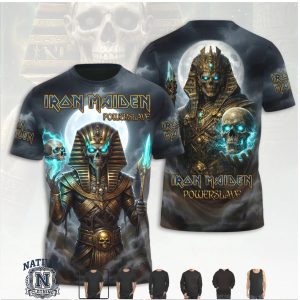 Iron Maiden Powerslave Egyptian Pharaoh Skull T Shirt