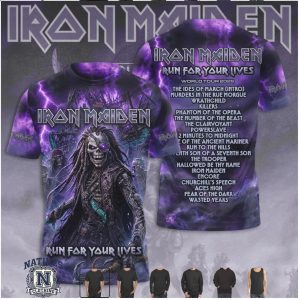 Iron Maiden Run For Your Lives 2026 World Tour Heavy Metal T Shirt