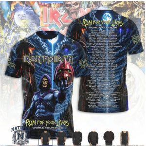 Iron Maiden Run For Your Lives Tour Eddie Skull T Shirt