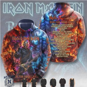 Iron Maiden Run For Your Lives Tour Tracklist T Shirt