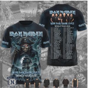 Iron Maiden Run For Your Lives World Tour 2026 Hoodie