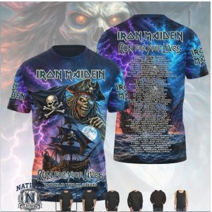 Iron Maiden Run For Your Lives World Tour T Shirt