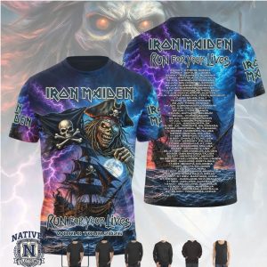 Iron Maiden Run For Your Lives World Tour T Shirt