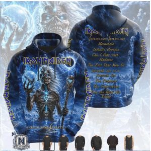 Iron Maiden Seventh Son Lightning Storm Metal Band T Shirt