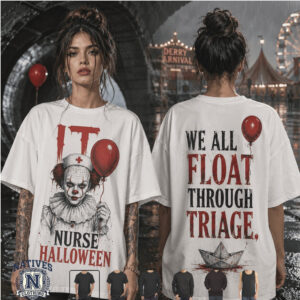 It Pennywise Nurse Halloween Scary Clown T Shirt