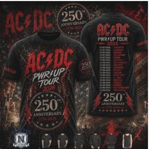 AC DC 250th Anniversary Pwr Up Tour Rock T Shirt