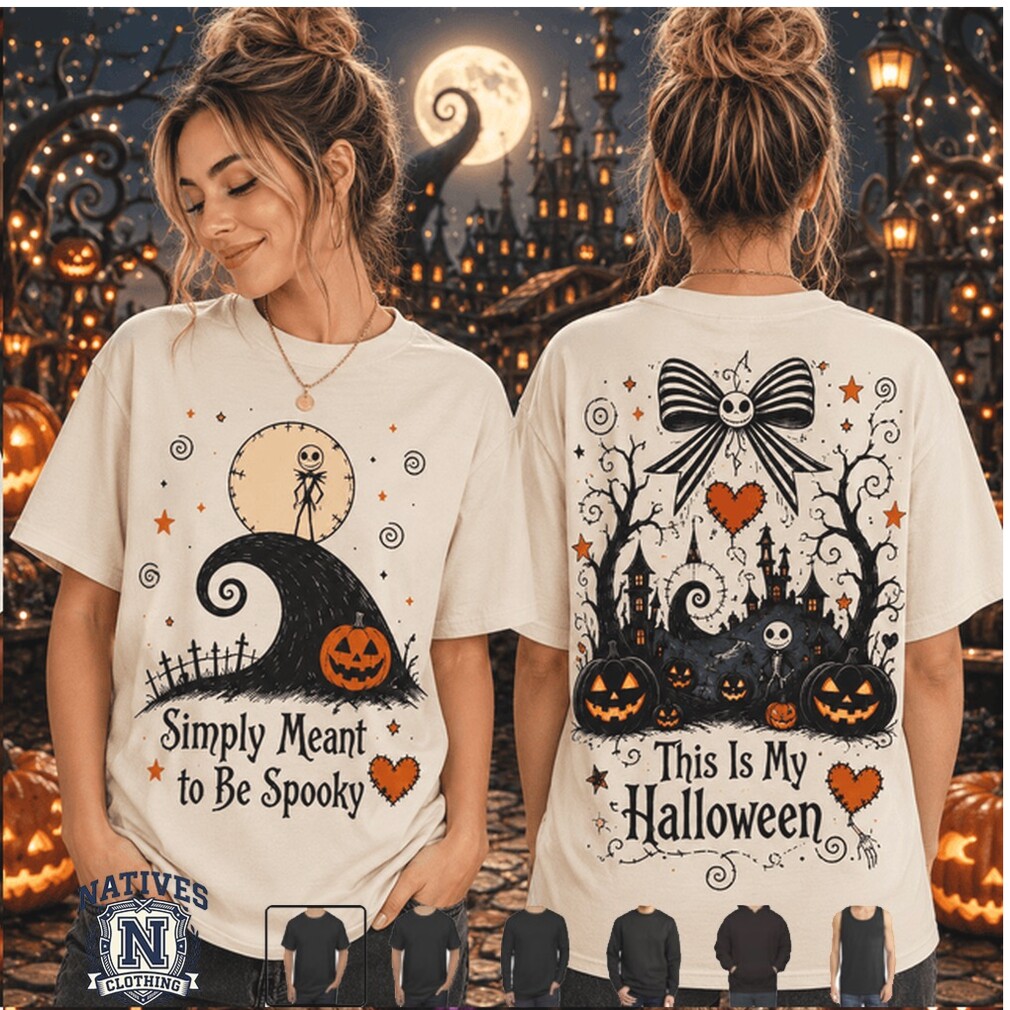 Jack Skellington Spooky Halloween Pumpkin Night Graphic T Shirt Jack Skellington Spooky Halloween Pumpkin Night Graphic T Shirt