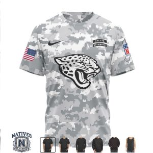 Jacksonville Jaguars Digital Camo Salute To Service Jersey T Shirt