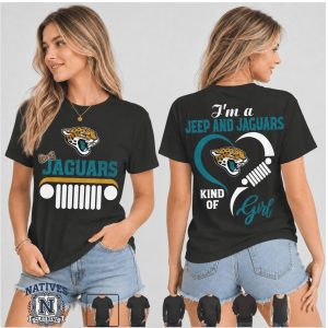 Jacksonville Jaguars Jeep Kind Of Girl Heart T Shirt