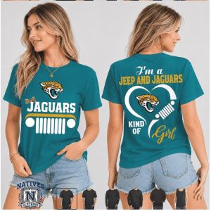 Jacksonville Jaguars Jeep Kind Of Girl Heart T Shirt