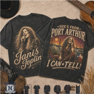 Janis Joplin Port Arthur Texas Vintage Music T Shirt