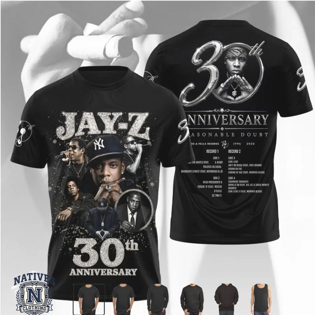 Jay Z Reasonable Doubt Thirtieth Anniversary Hip Hop Shirt Jay Z Reasonable Doubt Thirtieth Anniversary Hip Hop Shirt