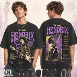 Jimi Hendrix Experience Vintage 1970 Rock Legend Graphic T Shirt