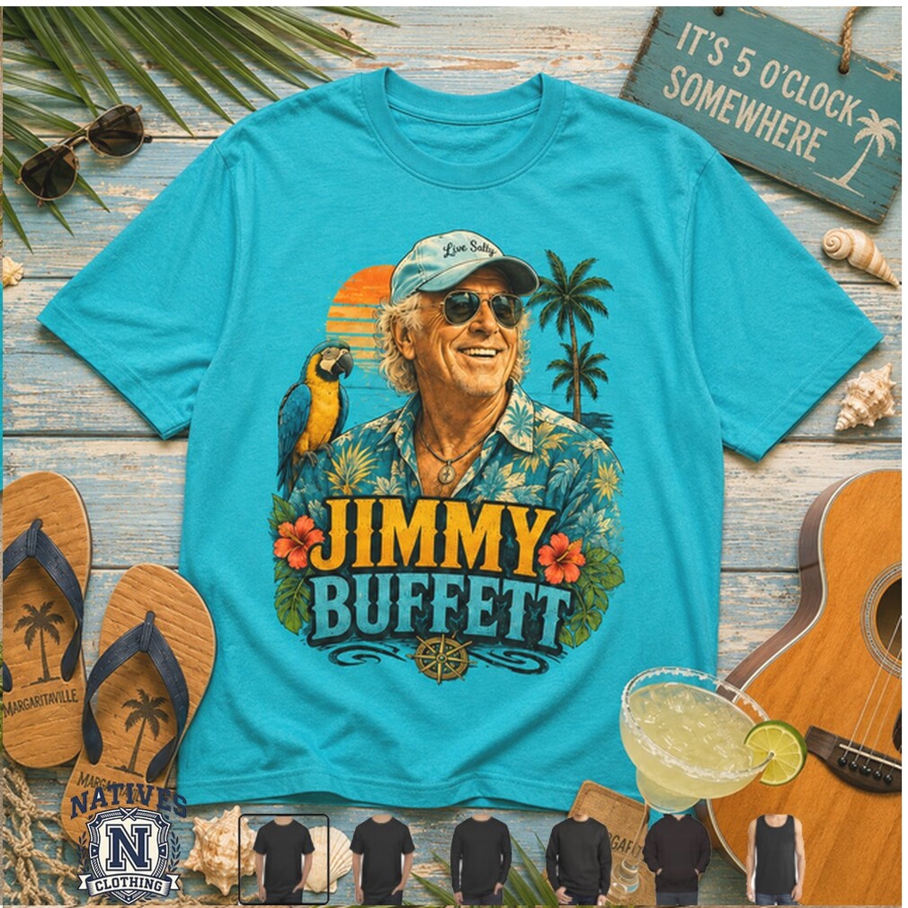 Jimmy Buffett Tropical Parrot Margarita Jars Jam Beach Vacation T Shirt Jimmy Buffett Tropical Parrot Margarita Jars Jam Beach Vacation T Shirt