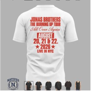 Jonas Brothers Burning Up Tour Live In New York T Shirt