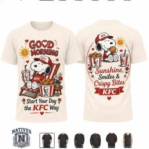 KFC Snoopy Good Morning Sunshine Crispy Bites Bucket T Shirt