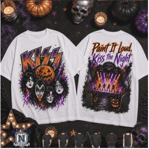 KISS Rock Band Halloween Concert Stage Spooky Graphic T Shirt