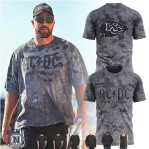 Kansas City Chiefs AC DC Back In Black Football T Shirt