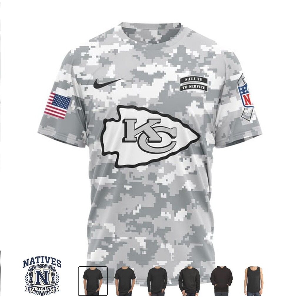 Kansas City Chiefs Digital Camo Salute To Service Jersey T Shirt Kansas City Chiefs Digital Camo Salute To Service Jersey T Shirt