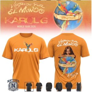 Karol G Tropitour World Tour 2026 Music Concert Orange T Shirt