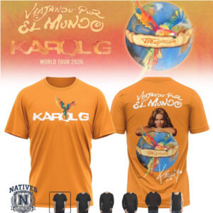 Karol G Tropitour World Tour 2026 Music Concert Orange T Shirt
