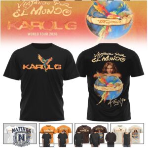 Karol G Tropitour World Tour 2026 Viajando Por El Mundo T Shirt