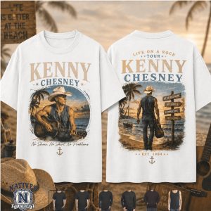Kenny Chesney Life On A Rock Beach Tour Vintage Country T Shirt