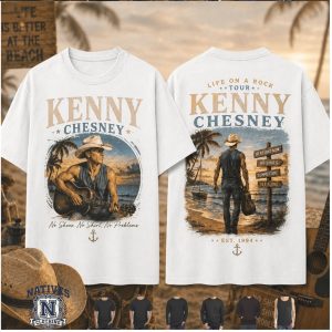Kenny Chesney Life On A Rock Beach Tour Vintage Country T Shirt
