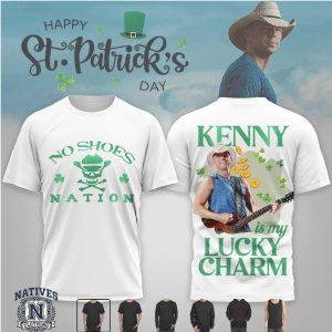 Kenny Chesney No Shoes Nation Lucky Charm St Patrick Day T Shirt
