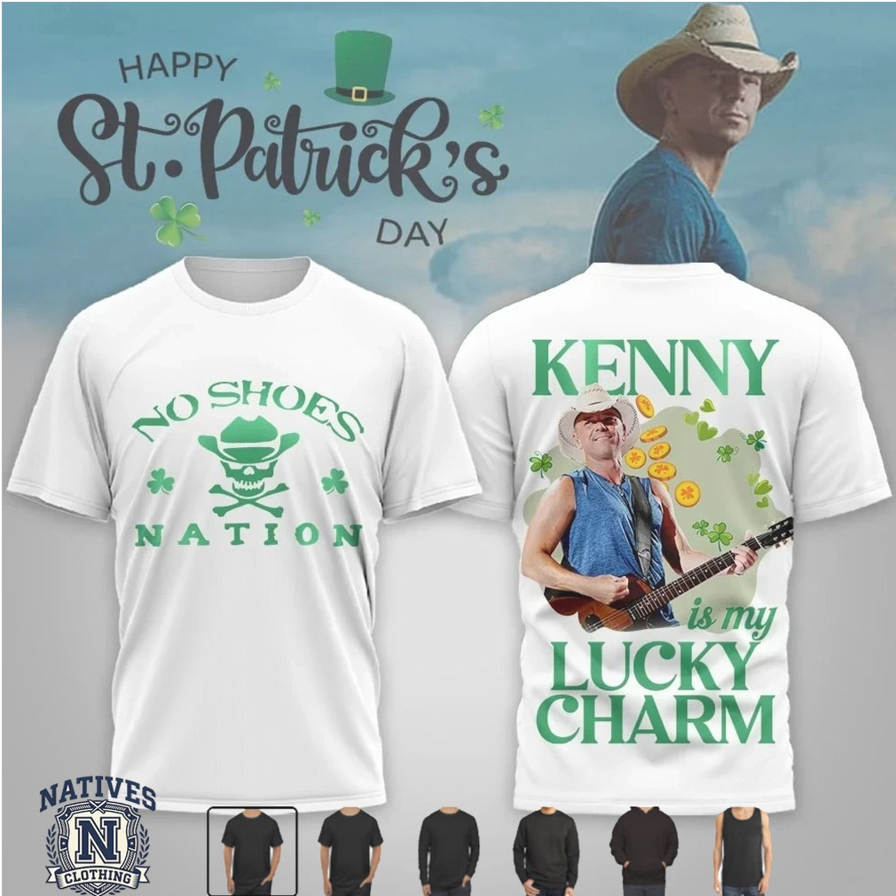 Kenny Chesney No Shoes Nation Lucky Charm St Patrick Day T Shirt Kenny Chesney No Shoes Nation Lucky Charm St Patrick Day T Shirt