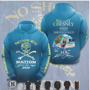 Kenny Chesney No Shoes Nation Sphere Las Vegas 2026 Tour T Shirt