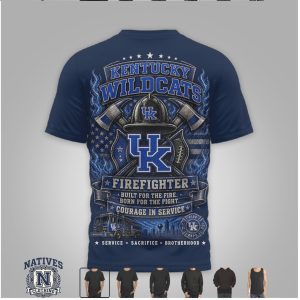 Kentucky Wildcats Firefighter Helmet Courage In Service T Shirt