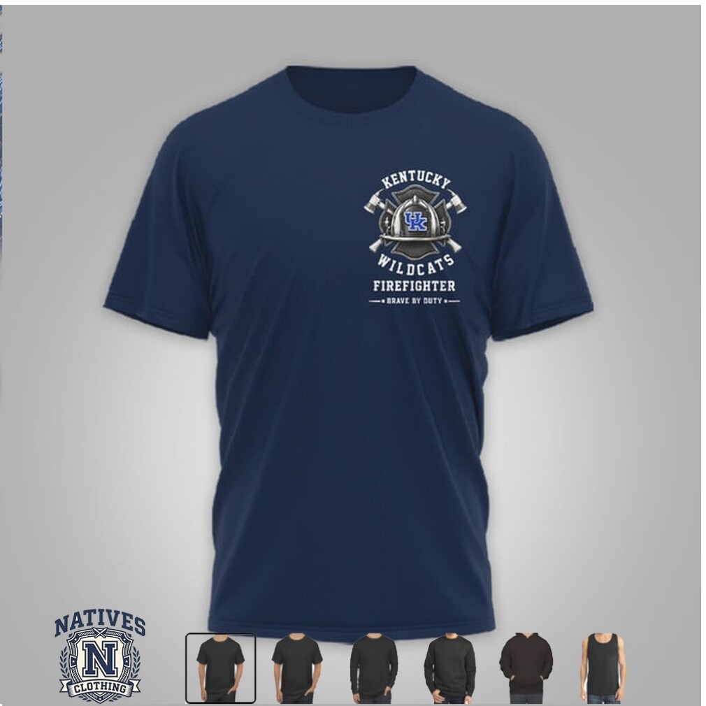 Kentucky Wildcats Firefighter Helmet Courage In Service T Shirt Kentucky Wildcats Firefighter Helmet Courage In Service T Shirt