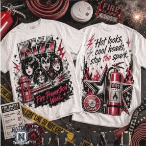 Kiss Band Fire Prevention Week Hot Looks Stop The Spark T Shirt