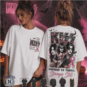 Kiss Band Rock Music Breast Cancer Awareness Heavy Metal T Shirt