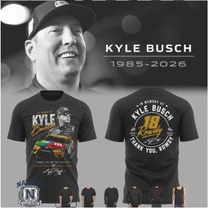 Kyle Busch 18 Rowdy Thank You Memories Racing T Shirt