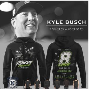 Kyle Busch Rowdy Forever Number 8 Racing Legend Black T Shirt