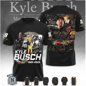 Kyle Busch Rowdy Forever Racing Legend Career Tribute Black T Shirt