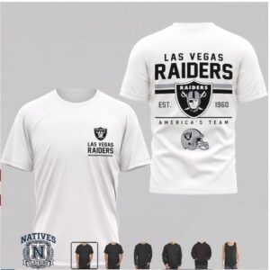 Las Vegas Raiders Vintage Football Team Logo Est 1960 T Shirt